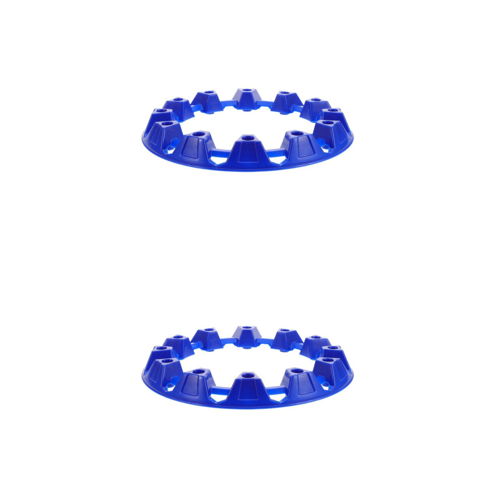 2Pcs Stylish Atv Tire Rim Protector Plastic 10-Inch Hub Covers Blue 3712504029926