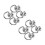 8Pcs Lightweight Silver D Rings Rivets for Bags and Repairs 1