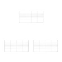3Pcs Iron Wire Freezer Shelf Dividers White for Chest and Fridge