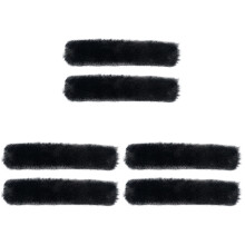 3Paires Charms Pantoufles Noir Décor Chaussures