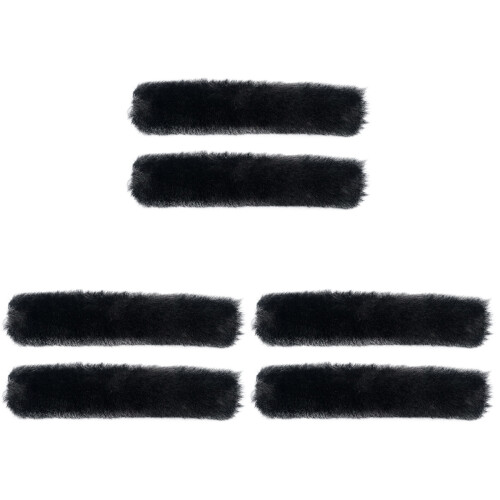 3Paires Charms Pantoufles Noir Décor Chaussures
