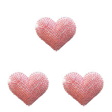 3Pcs Heart Design Pink Car Perfume Clip Solid Aromatherapy Diffuser