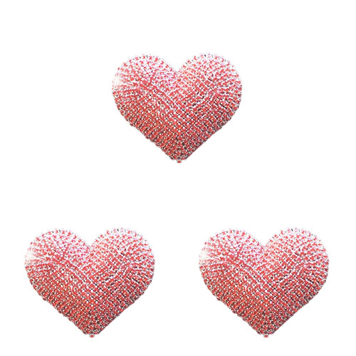 3Pcs Heart Design Pink Car Perfume Clip Solid Aromatherapy Diffuser