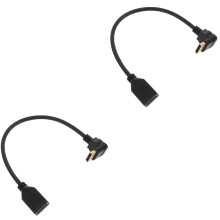 2Pcs Display Port Cable Male to Female with Shielded PVC Wire