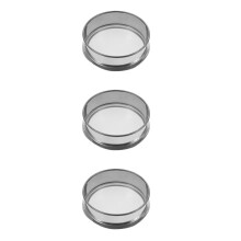 3Pcs Kitchen Stainless Steel Fine Mesh Round Sieve Convenient Strainer