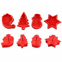 DIY Craft Tools Festive Cookie Stamps Holiday Themed Decor Stainless Steel Cookie Cutters For Creative Christmas Projects