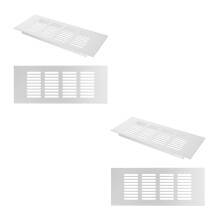 4Pcs Durable Aluminum Alloy Air Vent Cover Silver for Furniture Use