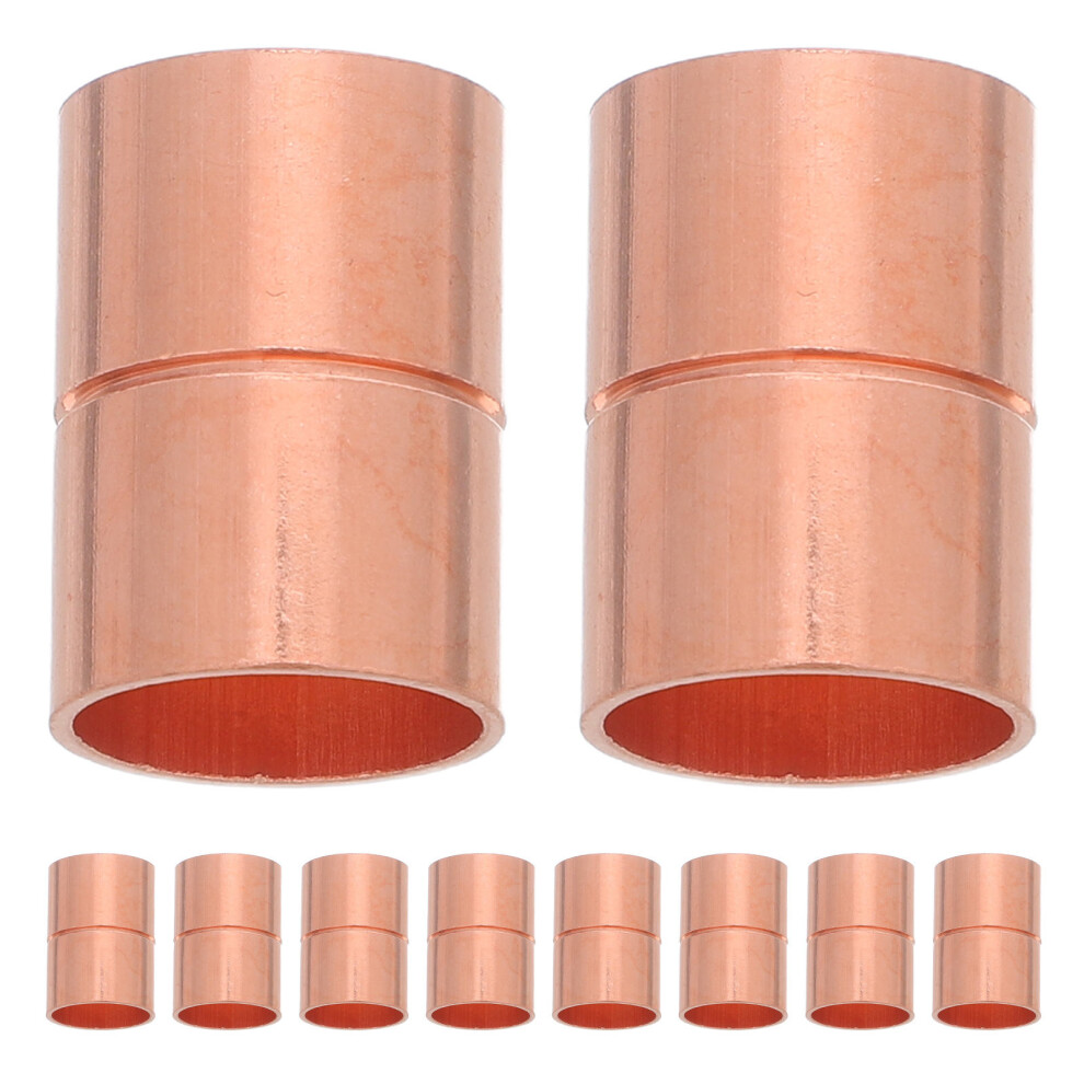 10Pcs Heat Conductive Copper Straight Couplings For Plumbing And Hvac 3712783546398