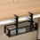 Opening Under-Desk Storage Basket Punch-Free Storage Rack Metal Grid Adjustable Wire Socket Basket 5