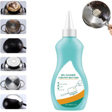 Gel Cleaner for Cookware Bottoms, Effortless Burnt Stain Removal for Pots, Pans, Black & Stainless Steel – Compatible with All Cookware