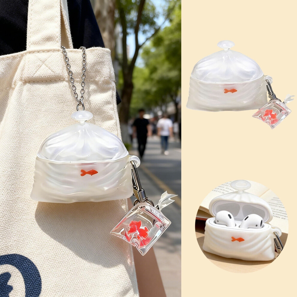 Silicone Earbud Case Â Protective Cover For Compatible With Apple Earphones (With Keychain) 9448990706365