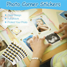 432 Stuks Fotohoekjes Zelfklevend, Zuurvrij Fotohoekjes voor Scrapbooking, Fotohoekjes voor Doe-Het-Zelf Scrapbooking B