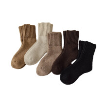 Chaussettes d'hiver chaudes et mélangées pour hommes et femmes, lot de 5