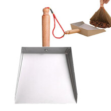 Mini Dust Pan Stainless Steel Dustpan Wide Dust Pan with Handle for Kitchen Bathroom Living Room Bedroom Garage RV Patio Desk Fireplace safety