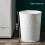 Plastic Small Trash Can Wastebasket, Garbage Container Basket for Bathrooms, Kitchens, Offices, Dorms, (White) 9