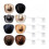 8pcs Adhesive Hat Rack Display Hooks for Wall Door Baseball Cap Holder Closet Storage Organizer Cap Hanger White 4