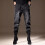 Mens Vintage Jeans, Trendy Patchwork, Washed, Loose Cuffed Style 1