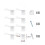8pcs Adhesive Hat Rack Display Hooks for Wall Door Baseball Cap Holder Closet Storage Organizer Cap Hanger White 5
