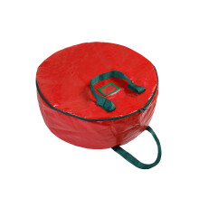 Hexagonal Floating Shelves Themed Wreath Storage Bag Premium PE Fabric with Dust Protection and Handle for Christmas Decoration Preservation