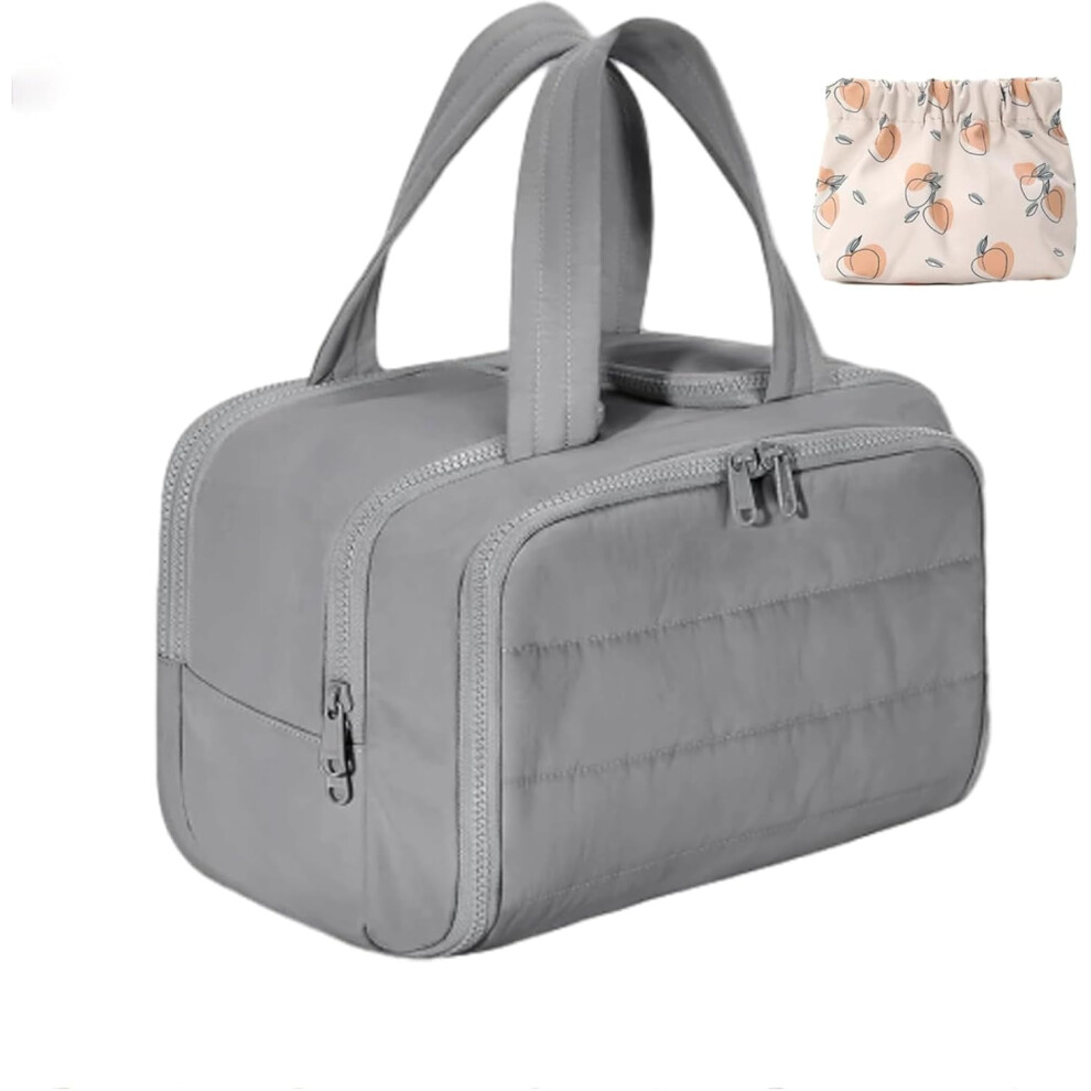 Elouva Toiletry Bag â Large, Wide-Open, 4-in-1 Puffy Cosmetic Bag for Women, Waterproof & Portable