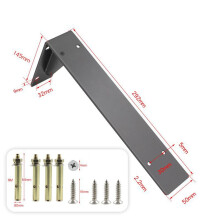 Home Essentials Heavy Duty Mantel Brackets, Large Metal Shelf, Wall Mounted Floating Triangle 18In