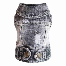 Denim Vest Jacket for Small Dogs – Soft Breathable Denim