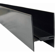 Deurafdichtingsstrip voor onderzijde, verstelbaar 2,5-3,8 cm, geschikt voor storm-/hordeuren van 81-91 cm, dubbele rubberen afdichting, zwart/wit,
