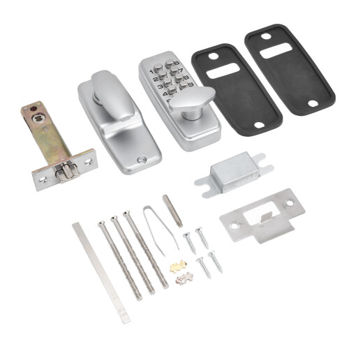 Password Security Lock, Robust Keyless Entry System for Gates Parking Lots, Zinc Alloy Combination Entry Lock with Customizable Access 2