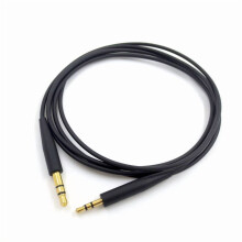 Cabo de áudio de 3,5 mm para 2,5 mm compatível com JBL E45BT/E55BT/E65BTNC/S400BT, iPhone e Android – Com microfone