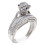 Δαχτυλίδι Moissanite Eternity Stacking Band για γυναίκες – Ασημένιο δαχτυλίδι με ροζ διαμάντι, 1