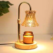 Candle Warmer Lamp with Dimmer Timer White Peony 2-Bulb