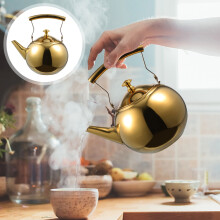 1Pc Stainless Steel Gas Stove Teakettle with Stylish Glossy Surface