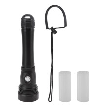 Underwater Diving Flashlight With4000LM Output, IPX8Waterproof Dive Torch Featuring Wear Resistant Aircraft Aluminum Housing And3Adjustable
