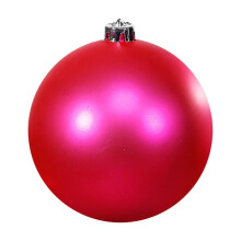 Hot Pink 5.9" Matte Shatterproof Christmas Tree Balls – Indoor/Outdoor Holiday & Wedding Decor