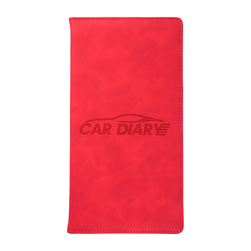Multifunctional Waterproof & Scratch-Proof Driver's License Wallet, Car Id & Document Organizer For Men And Women, Vehicle Glove Box Essential, Red 9087558494308