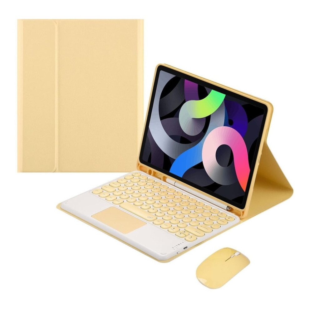 Retro Keyboard And Mouse Combo Compatible With Ipad 10.2'' (7Th & 8Th Generation) - Touch Case Included 9450273079554