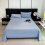 Premium Washed Cotton Solid Color Bed Sheet - Ultra Soft 300 Thread Count Queen/King Size Flat Sheets | Wrinkle Resistant Bedding 1