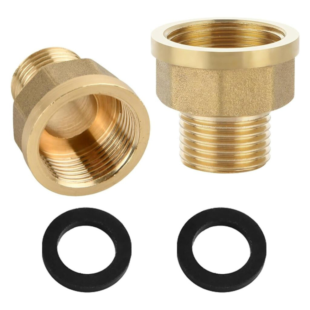 1/2 Inch Male To 3/4 Inch Female Fitting Brass Threaded Adapter For Plumbing 9313598241719