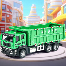 Baufahrzeug-Spielzeug, grün, Reibungsantrieb, 1er-Pack