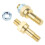 2PCS Studs Side Post Battery Terminal Adapter Bolt Standard Battery Side Post Extender Studs Brass and Long 1