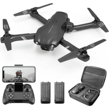 (Weiyi-EC)--RC Drone 6K HD Dual Camera WiFi FPV Foldable Quadcopter Camera Drone.--(c12x1ml57[;.)