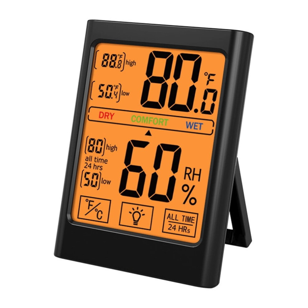Easily Readable Indoor Temperature Humidity Gauge With Magnet Mounting 9450273079776
