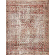 II Layla LAY-11 Printed Cinnamon / Sage Oriental Area Rug 2'-6" x 7'-6"