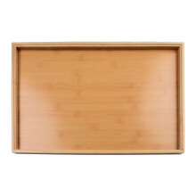 Plateau de service rectangulaire en bambou, plateau à tasses à thé, plateau de rangement pour aliments, idéal pour la cuisine, les fêtes et les