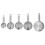 Stackable Stainless Steel Measuring Cups Set – 250ml, 125ml, 80ml, 60ml, 30ml 13