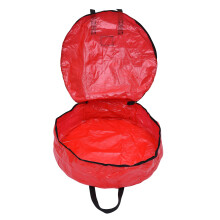 Expandable Christmas Wreath Storage Bag With Two Way Zipper Durable Waterproof Material Viewing Window For Content Identification And Easy Access