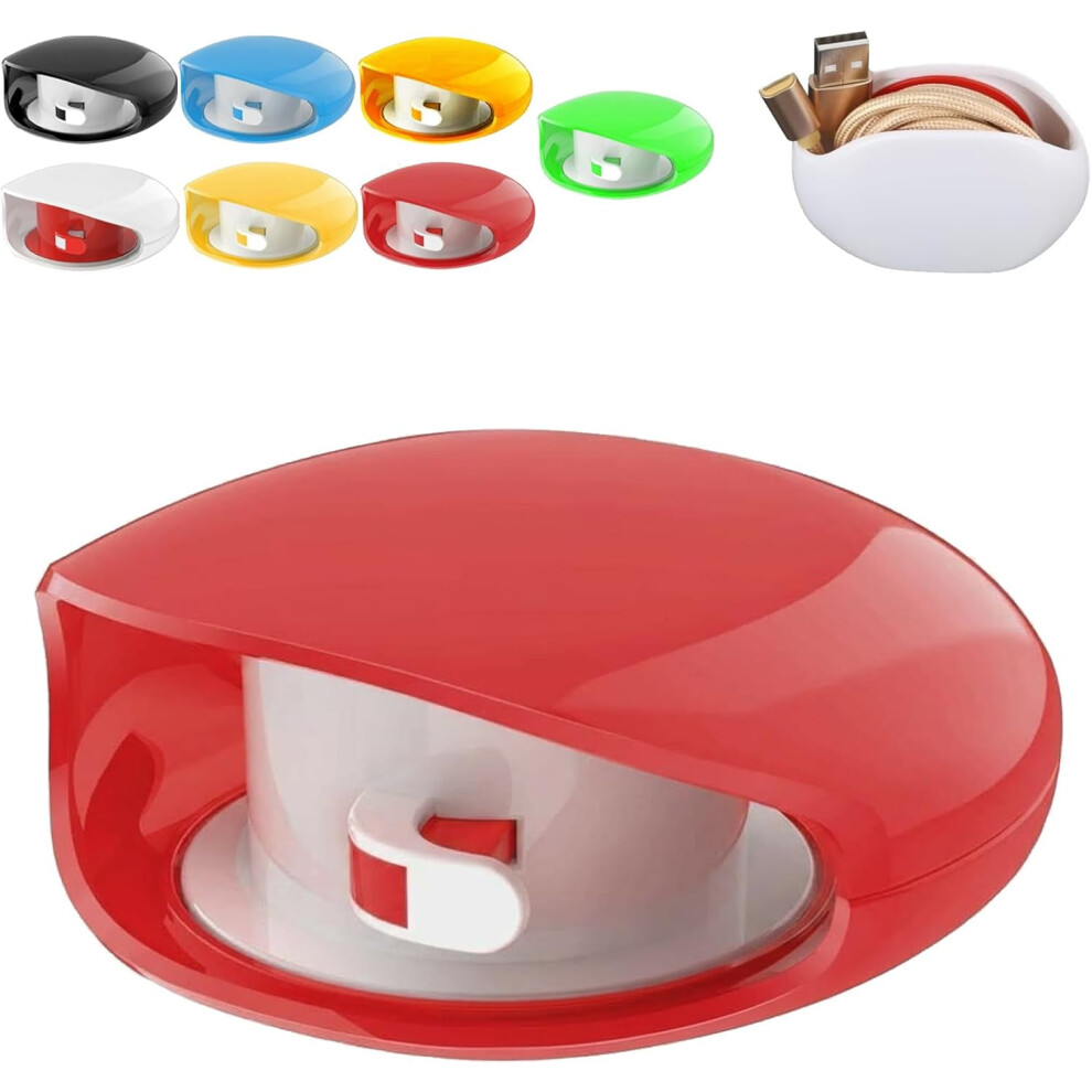 Automatic Cord Reel Â Retractable Organizer For Earphone, Data & Headphone Cables, Tangle-Free, Compatible With Most Devices 9313598243027