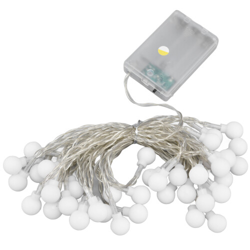 Timer Function Multi-Mode String Lights, Battery Operated Globe String Lights For Indoor Outdoor Bedroom Decoration (6M) 2