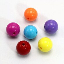 100 cuentas redondas acrílicas de color chicle surtido de 12 mm (1/2") con forma de bola lisa