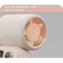 High-Speed Handheld Turbo Fan 100 Wind Speeds Adjustable 3600mAh Rechargeable Fan Outdoor High Speed Turbo Fan Apricots